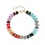 colorful Natural Stone Beaded Bracelets for Women, Boho Handmade Gemstone Bracelet, Stackable Summer Beach Jewelry